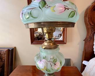 Item #94 - Vintage 1950 Cambridge Hand painted Lamp #1