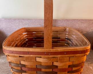 Item #66 - Longaberger 1998 12" Tri-Color Basket w/liner