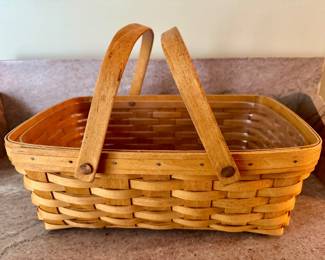 Item #65 - Longaberger 1997 15" Market Basket w/liner