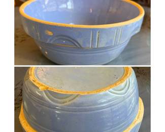 Item #143 - 10" Blue Stoneware Bowl $28