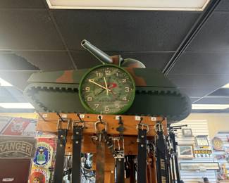 Toy Tank and Clock