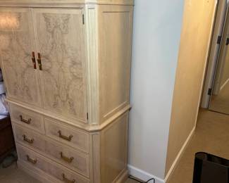Drexel Heritage Burlwood Tall Cabinet - Alternate view
