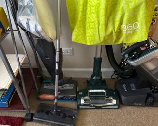 Many assorted floor cleaning machines
