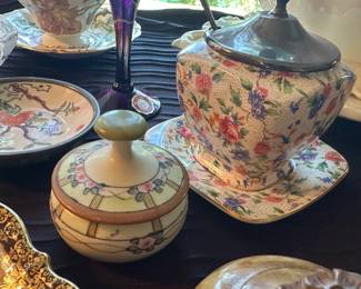 Chintz sugar bowl