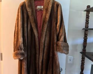 A vintage fur coat