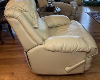 Rocking Swivel Reclining Leather Chair - Alternate View