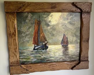 Rustic framed print