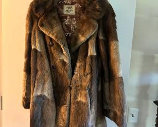 Vintage Patchwork Fur Coat