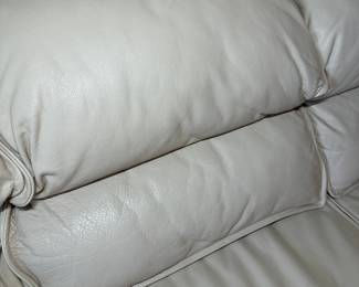 Plush Leather Sofa in Excellent Condition - Alternate View