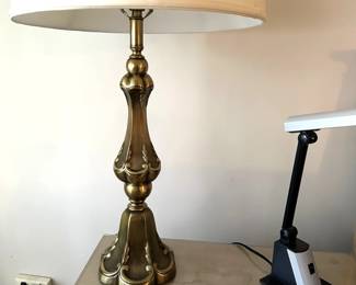 Pair of attractive brass lamps