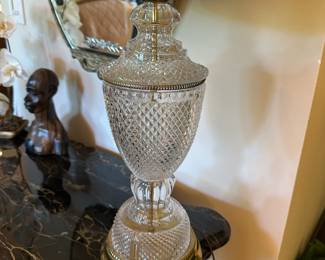 Pair of Crystal Table Lamps