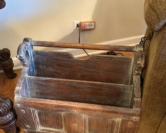 Romweber Oak Horse Magazine Holder