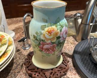 Painted porcelain vase