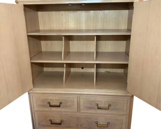 Drexel Heritage Burlwood Tall Cabinet - Alternate view