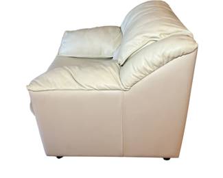 Pair of Plush Leather Side Chairs - Alternate View