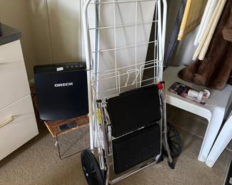 Cart and assorted items