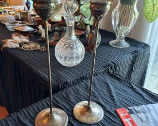 Sterling silver candlesticks