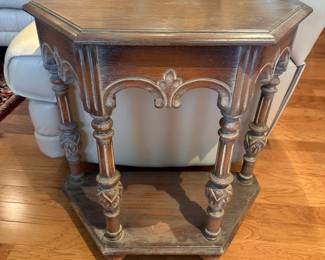 Vintage Jacobean Style Side Table
