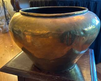 Russian marked Brass pot