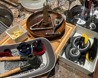 Barware and Kitchen Utensils, Bamboo Cutting Board (unused)