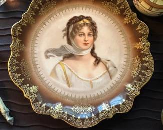 Hand decorated plate