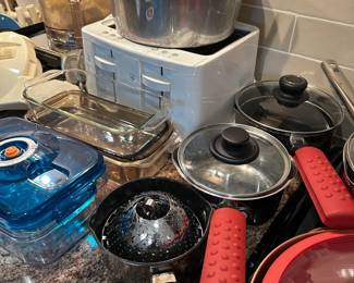 Assorted quality cookware and small appliances