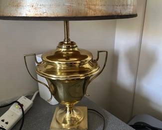 Vintage Urn Style Brass Lamp
