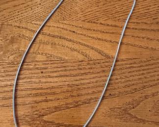 Silver-Tone Snake Chain Necklace