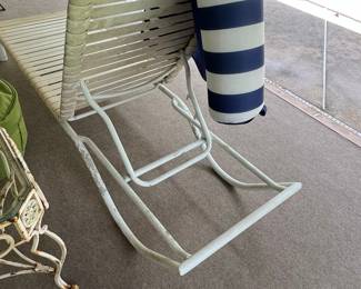 Vintage Aluminum Strap Chaise Lounge Chairs by Tropitone