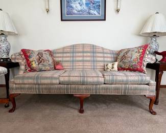 Ethan Allen Camelback Sofa