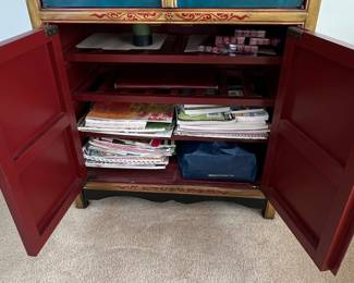 Hand-Painted Tibetan Style Cabinet