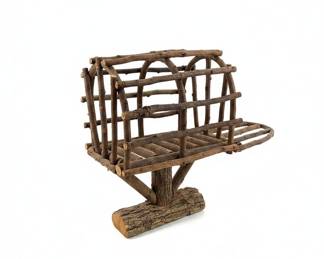 Rustic Twig Wagon Basket