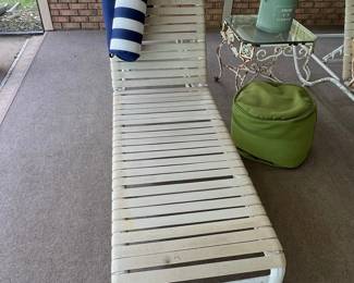 Vintage Aluminum Strap Chaise Lounge Chairs by Tropitone
