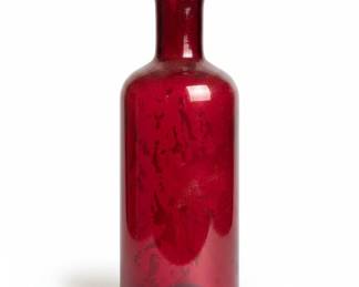 Red Glass Apothecary Vase