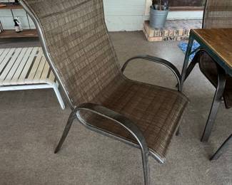 Faux Stone Top Bistro Patio Set
