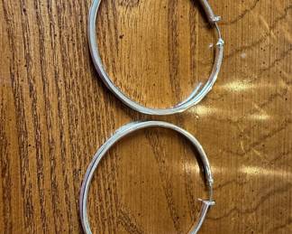 Tiffany & Co. Sterling Silver Hoop Earrings