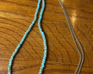 Vintage Faceted Glass Bead Necklace