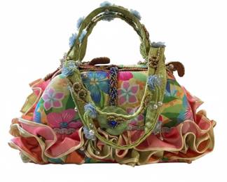 Mary Frances Beaded Floral Handbag