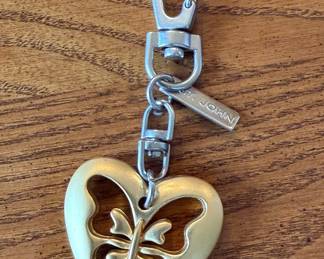 St. John Butterfly Heart Keychain