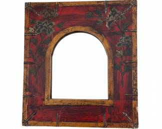 Vintage Sedgefield by Adams Hand Painted Arched Decorative Wall Mirror