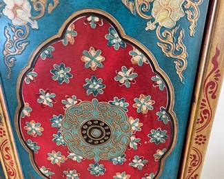 Hand-Painted Tibetan Style Cabinet