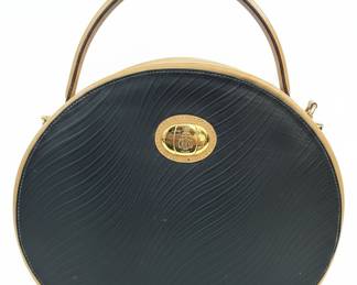 Mark Cross Vintage Round Hat Box Handbag