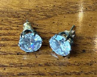 Cubic Zirconia Stud Earrings