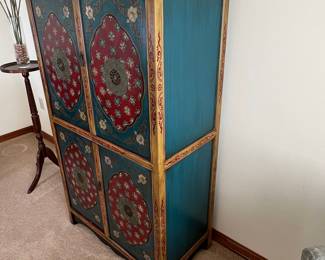 Hand-Painted Tibetan Style Cabinet