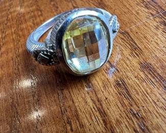 Sterling Silver Lemon Citrine Ring