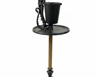 Antique Cast Iron Dragon Smoking Stand by Scroll Mfg. Co.