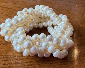 Multi-Row Freshwater Pearl Bracelet