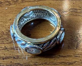 Judith Ripka Sterling Silver Cubic Zirconia Ring