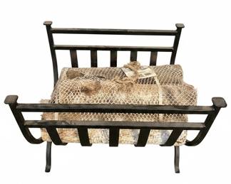 Wrought Iron Fireplace Log Holder