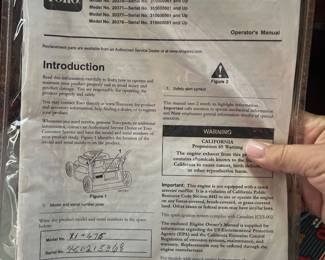 Lawnmower Paperwork
